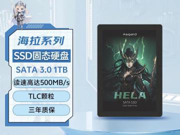 阿斯加特 海拉系列 1TB SSD 京东自营今日秒杀674元