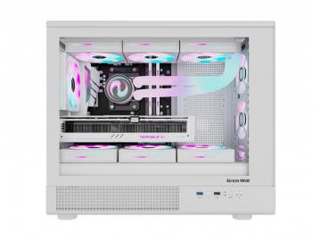 长城 魅影M2W PRO白色机箱现价158元，高性价比ATX海景房新选择