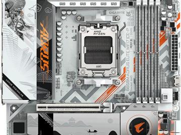 技嘉 雕妹B850M AORUS ELITE Wi-Fi7 ICE-P主板国风二次元设计，高性能主机首选