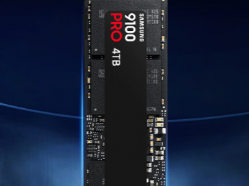 三星 9100 Pro NVMe M.2固态硬盘4TB PCIe5.0京东限时特惠到手只要3279元