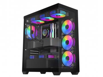 影驰 极光3 E-ATX黑色机箱京东限时满减到手只要179元