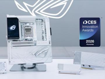 ROG X870E GLACIAL ATX 旗舰 CES2026获奖 限量开售到手低至4699元